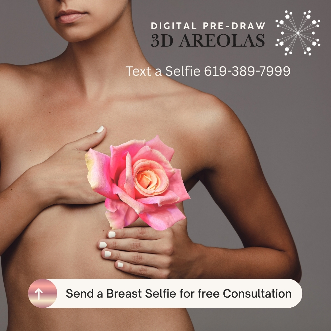 3D Areola tattoo. Medical tattoos Dallas Texas