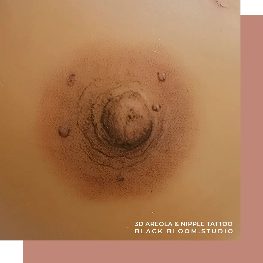 3D Areola Tattoo Service San Antonio | Black Bloom Studio