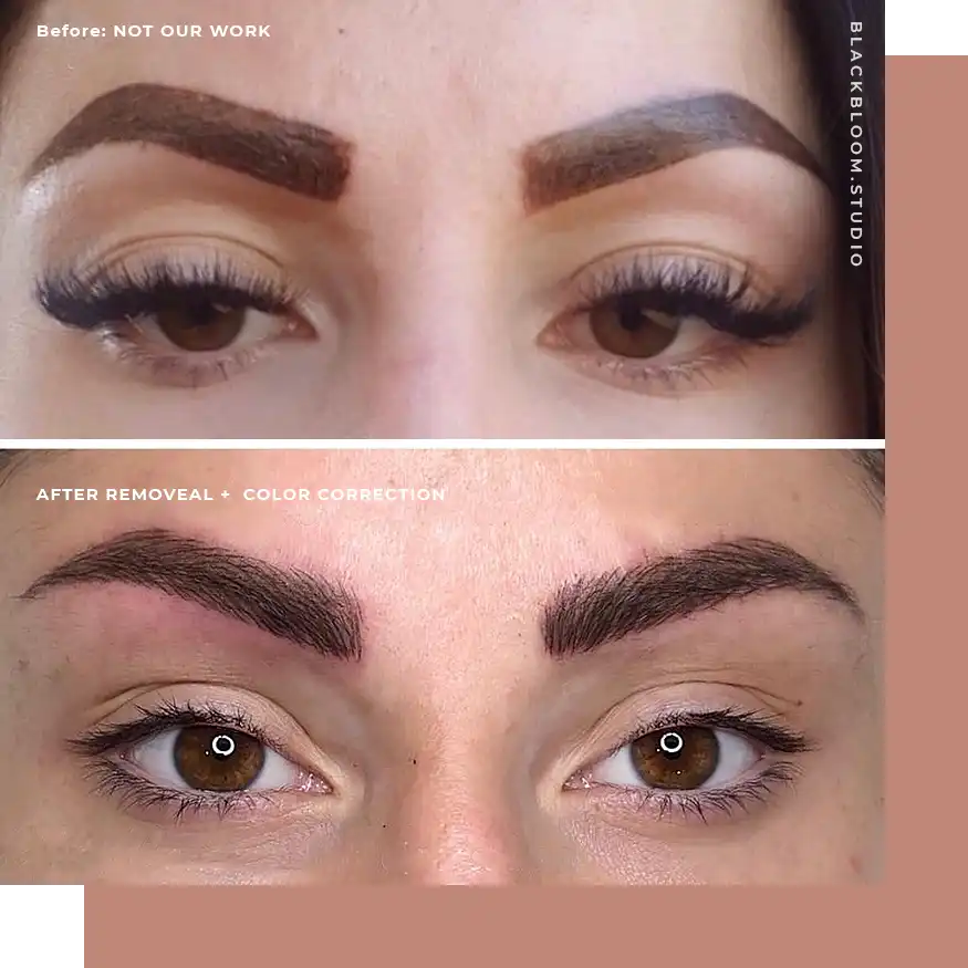 Permanent Makeup Correction , eyebrows tattoo fix, cosmetic tattoo repair