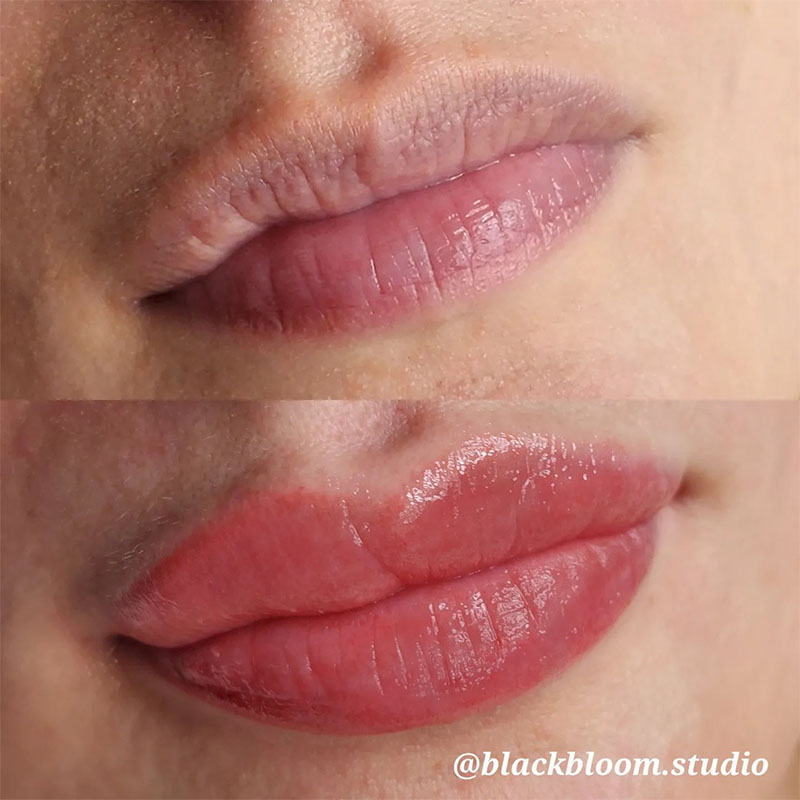 Site line inkompetence Nøjagtig Lip Blush Tattoo | Black Bloom Studio