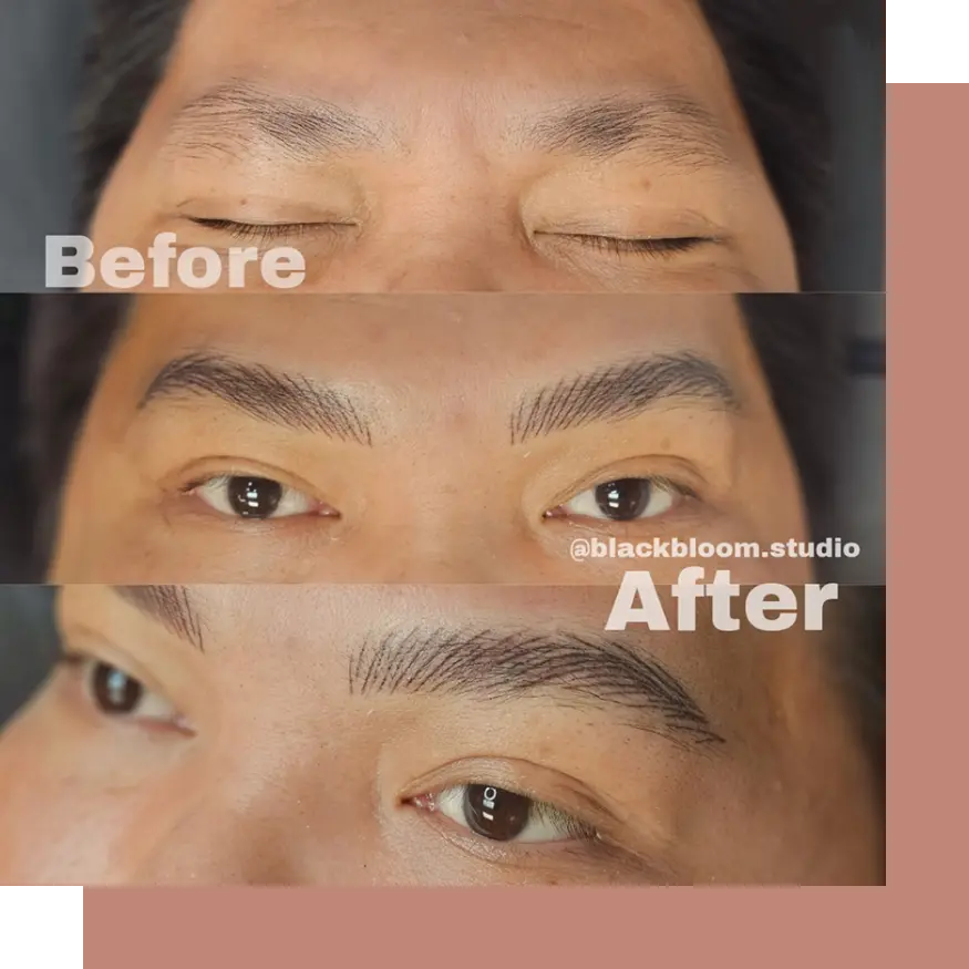 Men's Microblading Service San Antonio | Black Bloom Studio