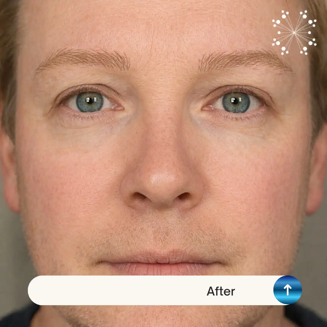 Digital Pre-Draw Men's Brows - After