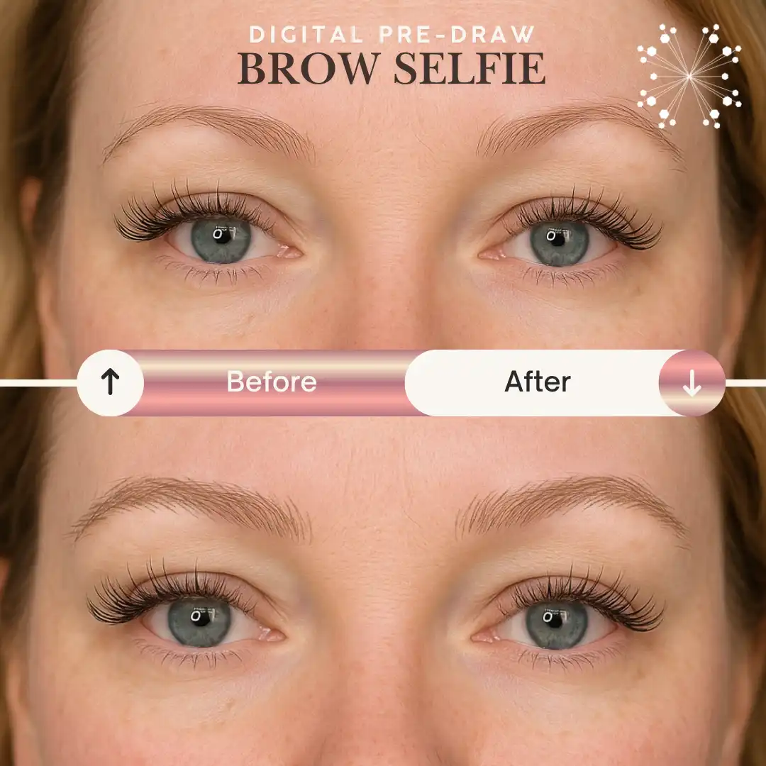 Cosmetic Tattoo Digital Pre-Draw Service Black Bloom Studio