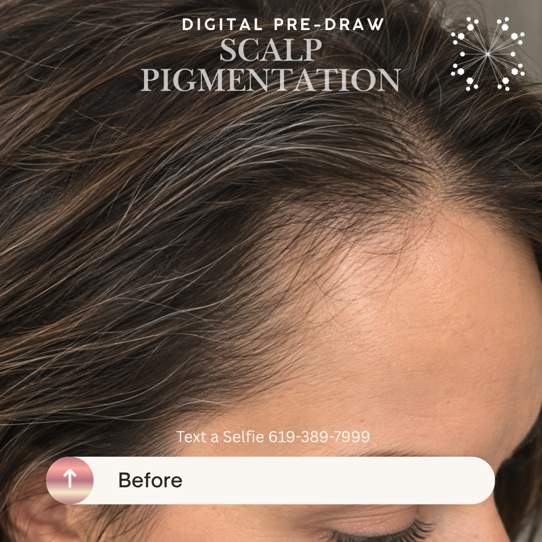 Womens Scalp Micropigmentation tattoo