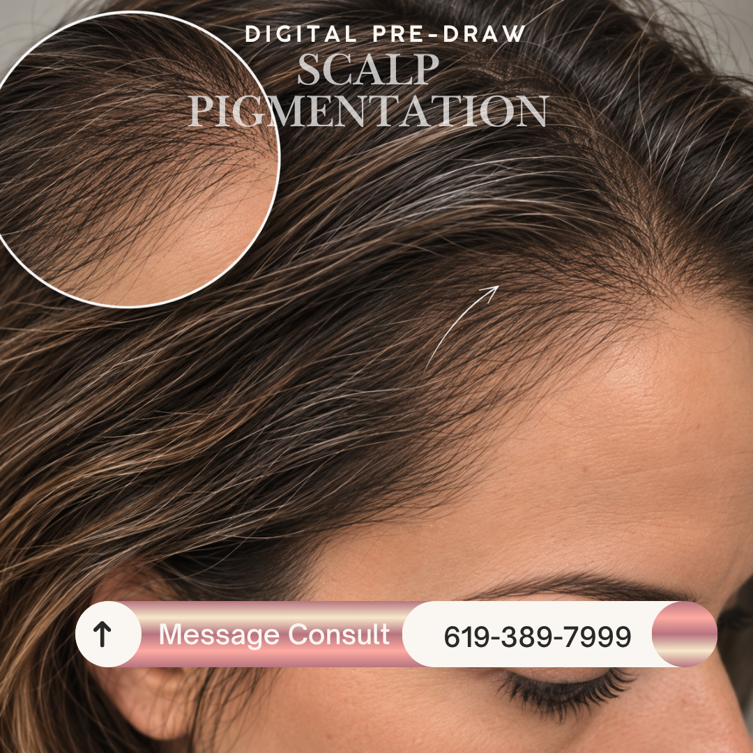 Women's Hair loss tattoo